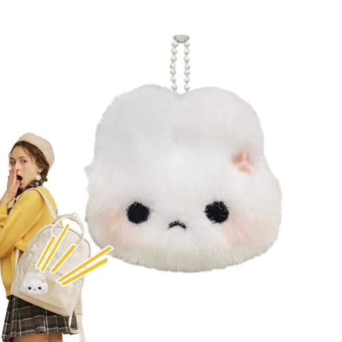 Yongmcxhhj Colgante De Conejo De Peluche Para Bolso | Decoración con Sonido para Bolso de Mano Mochila,Llavero Colgante de Conejo para Monedero,para Monedero Cartera