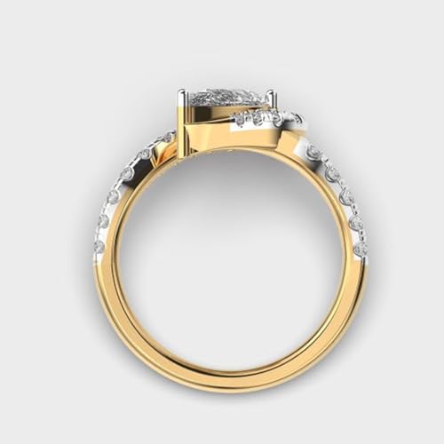 Bague Lady Mary Eternity argent 925 de luxe faite main en moissanite multi-formes - 3