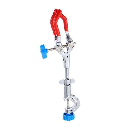 OUNONA Three-claw Clamp Laboratory 3 Prong Clip for Test Tube Iron Easy Adjustment Stable and Safe for All Experiments