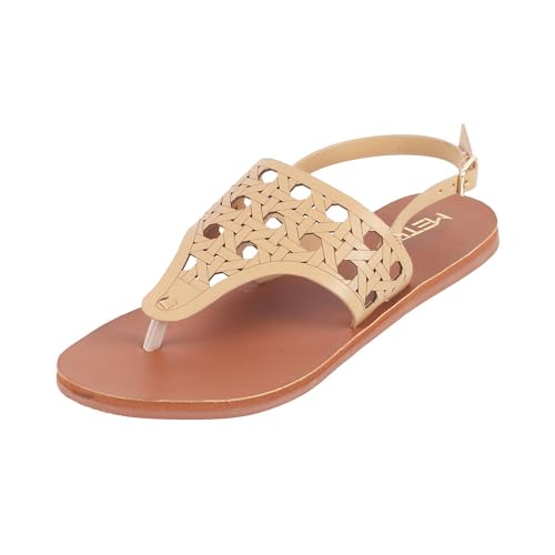 Image of Metro Women Synthetic Leather Flat Sandal