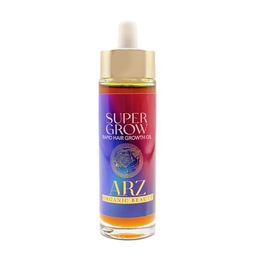 Huile capillaire 100% bio Super Grow pour cheveux clairsemés et fragiles
