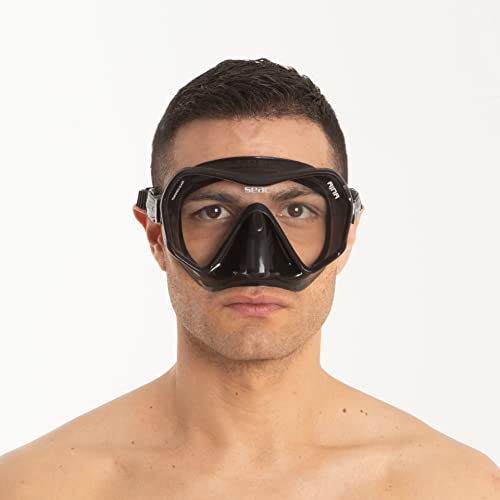 Seac Ajna, Frameless Scuba Diving Mask With Wide View, 100% Silicone Skirt #TOP4