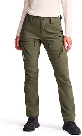 RevolutionRace Hiball Softshell Pants für Damen, Outdoor Hosen für Wandern