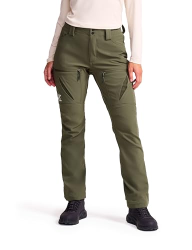 RevolutionRace Hiball Softshell Pants für Damen, Outdoor Hosen für Wandern, Grape Leaf, XL