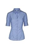 Lieferumfang: 1 x Damen Bluse von Seidensticker in Hellblau / Stilvolle Damenbekleidung für jeden Anlass / Schick-festlich und sportlich kombinierbar / Webart: Fil a Fil