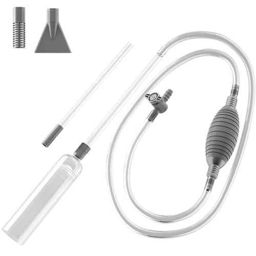 Aspiradora Manual para bañera de hidromasaje de 118 Pulgadas con sifón y Volumen de succión Constante, Ajustable, con Filtro y Boquilla Adicional para Arena, escombros Lodo.