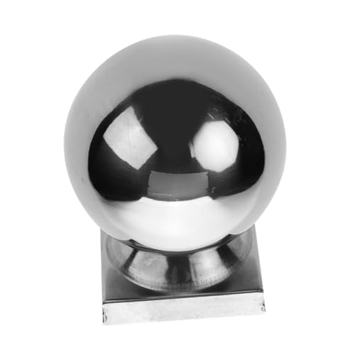 HOLIDYOYO Edelstahl Endkappen Rund für Handlauf und Pfosten Witterungsbeständige Treppengeländer Abdeckungen Integrierte Befestigung Vielseitige Geländer Zaunzubehör Lösung