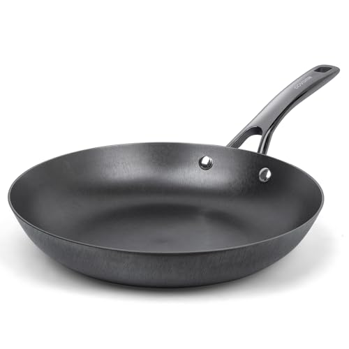 COVORM 10.25' Lightweight Cast Iron Skillet – Smooth Polished Frying Pan with Rust-Resistant Nitrided Finish for Searing, Frying & Sautéing