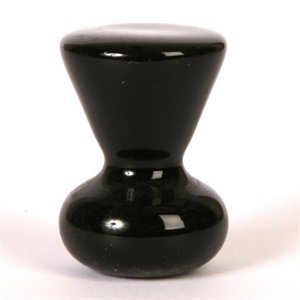Lew's Hardware 18 Ceramic Series Bishop Knob Gloss Black