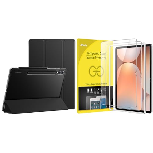 Funda con Soporte Trifold para Samsung Galaxy Tab S10 Plus y Protector de Pantalla JETech