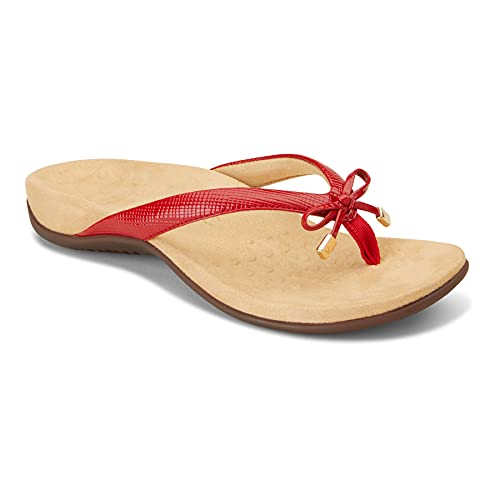 Image of Vionic Women's Rest Bella Toe Post Sandal- Supportive Ladies Orthotic Sandals that include Three Zone Comfort with Arch Support- Flip Flop for Ladies, Medium and Wide Width Size 5-12