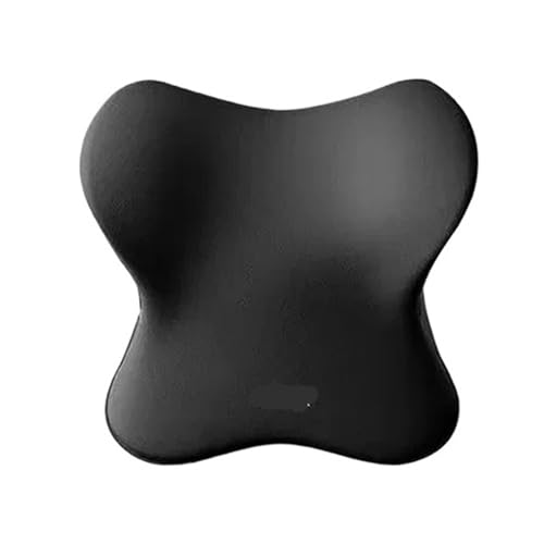 Poduszka lędźwiowa z pianki memory foam do samochodu, uniwersalna poduszka pod głowę, szyję poduszka do jazdy(Black Headrest)