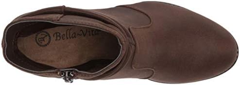 Bella Vita Women's Ankle Boot, Brown, 6.5 Wide | Image 4