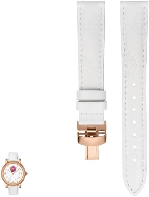 Lady Heart Collection Printed Leather Watch Straps For Tissot 1853 T050 T050207A Watch Chain For Couturier Prestige Women's Watchband