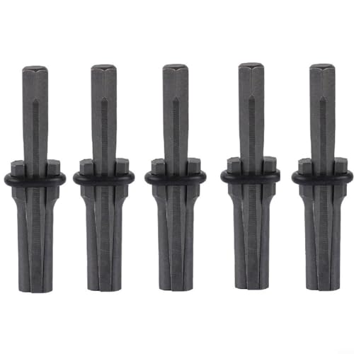 Paquete de 5 cuñas de cuña y plumas de 18 mm para hormigón, mármol, granito, piedra, piedra, herramientas manuales