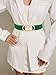 LIMHOO Women's Wide Elastic Waist Belt Fashion Stretchy belt Waistband for Dresses (P19557-Green-M)