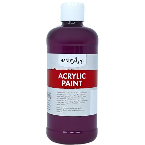 Handy Art Student Acrylic Paint 16 ounce, Maroon