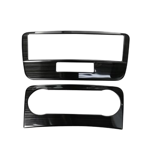 Z^[R\[TChXgbv For GLK X204 2013-2015 Stainless Steel Car CD Panel Air Conditioning Button Switch Sticker Trim(ubN)