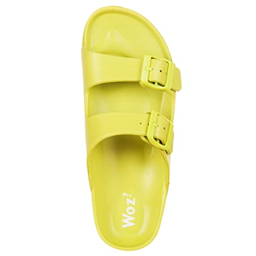Chaussons Capri en caoutchouc EVA souple ajustable couleur citron vert
