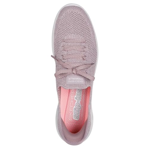Skechers Women's Go Walk Joy Abby Hands Free Slip-Ins Sneaker, Mauve, 8.5