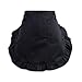 Black Sugar Tablier Maid Noir Blanc Soubrette Servant Déguisement Cuisine Coton Polyester Résistant Cosplay Femme Fille Ado Adulte (Noir)