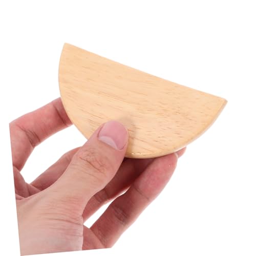 Tiradores de madera para muebles de cocina y armarios con placa estética 4