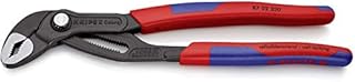 KNIPEX 87 02 250 SB Cobra® Hightech-Wasserpumpenzange grau atramentiert mit schlanken Mehrkomponenten-Hüllen 250 mm (in SB-Verpackung)