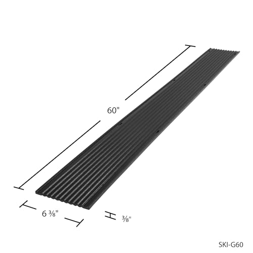 Black Ice 8 Pack 5-Foot Snowmobile Trailer Ski Guides for Friction-Free Loading for Protecting Trailer or Truck Beds During Transport