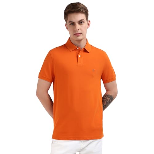 Image of Tommy Hilfiger Men's Cotton Regular Fit Polo T-Shirt