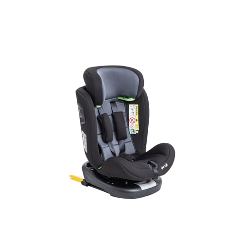 Lnhcrbs 360° Rotating Baby Car Seat,Child Car Seat Have Passed Adac Testing, Headrest Of The I-Size Seat Is Made Of Slow Rebound Memory Cotton,For 0-12 Years (40-150Cm),Isofix+Latch Installation-Black-image
