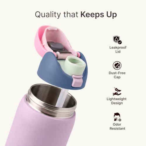 Image of CULT HydroLux Stainless Steel Water Bottle 710ml | Insulated Gym Flask for Women & Men | Leakproof Sports Sipper for Office, Travel & School Kids (Pink)