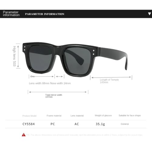 Lunettes de soleil UV400 unisexes au design tendance et chic