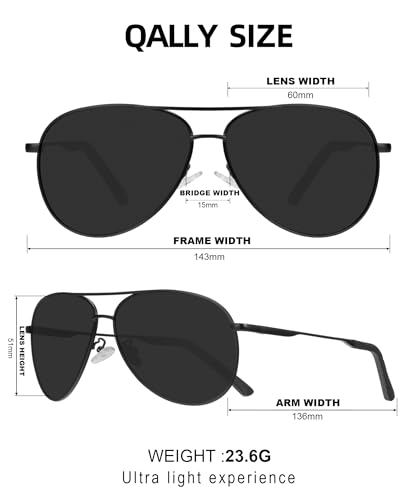 Image of Polarized Sunglasses for Men Rectangular Frame Men's Polarized Sunglasses Sports Sunglasses with UV400 Protection