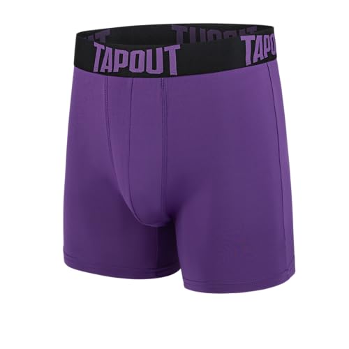 TAPOUT Mens Boxer Briefs 5 Pack Poly Spandex Performance Workout Underwear/FLY-LESS Support Providing Enhance Support2