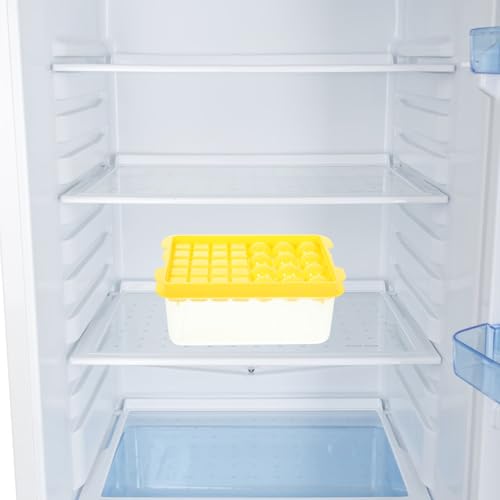 Set bandeja de cubitos de hielo silicona amarillo 2 piezas miniatura 7