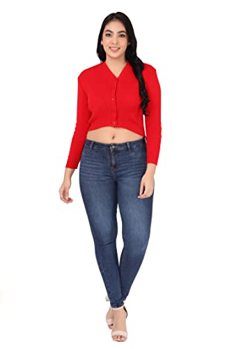 Image of Women Winter Wear V-Neck Full Sleeves Regular Fit Woollen Blouse