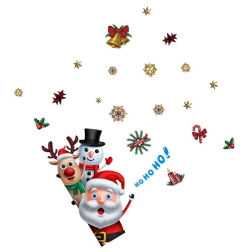 Autocollants décoratifs de décalques joyeux pour vitres