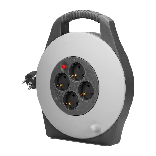 ORNO AE-13113(GS)/G Avvolgicavo Elettrico 4 Prese