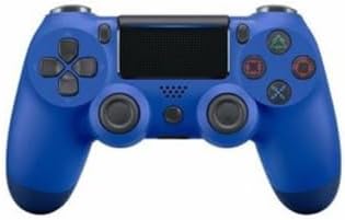 Wireless Game Controller compatible with PS4 Console, Bluetooth Gamepad, Dual Analog Joystick, Vibration & Touchpad, Rechargeable, 1-Pack (Wave Blue2)
