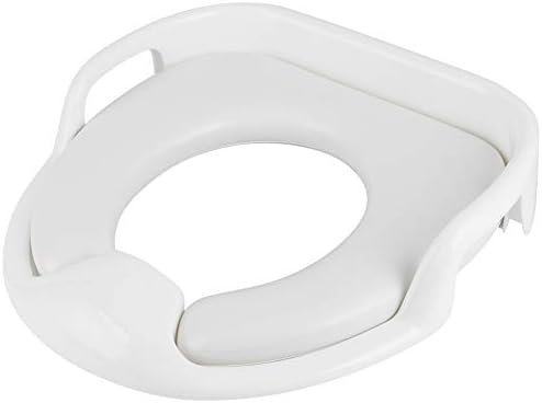 ANGGREK Potty Training Seat, Ergonomic Anti Design Toddler Toilet Seat, Soft Cushioned Kids Potty with Non Slip Handle, for Boys Girls Home Bathroom Use (White) - 5