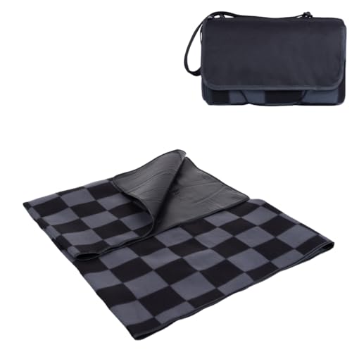 PICNIC TIME Outdoor Picnic Blanket Tote, 59"x51" Foldable Beach &