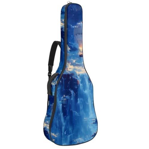 Sac pour guitare imperméable et grand étui antichoc à motif coloré