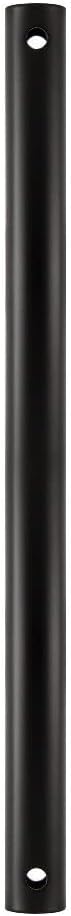 Maxim Lighting STR05012BK-JH Accessory - Extension Stem-0.5 Inches Wide, Down Rod Length: 12 Inch, Finish Color: Black