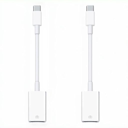 2Pack USB-C to USB 3.0 Adapter, USB C Male to USB Female OTG Adapter,Thunderbolt3 to USBA Adapter Compatible with MacBook Pro/Air, iPad Pro, iPhone 16 Pro Max/15, Galaxy S25/S24/S23/S22