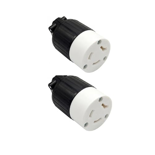 NEMA L7-20R���b�N�v���O2�p�b�N�A20A 277V���X�R�l�N�^�[�A�^�J�[�q�t���AETL�F�؍ς݁A�����S�ȓd������ADIY�A�ƒ�A���O�ł̎g�p�ɍœK (�u���b�N/�z���C�g)
