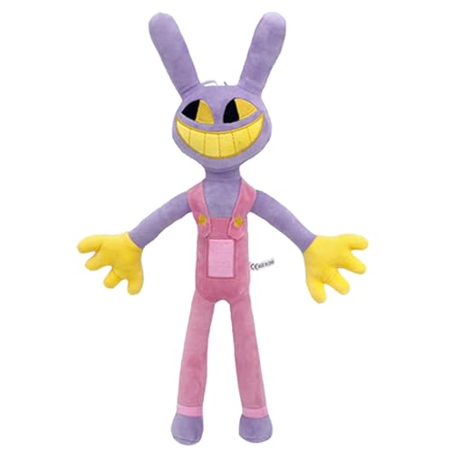 Jax Plush Toy Doll,T-Digrital Circus Cartoon Animation Cute Character Jax Soft Doll for Kids