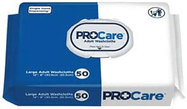 ProCare Adult Washcloth, 12" x 8", Soft Pack (Case of 600)