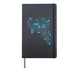 Computer Cpu I Hacker Code Coder Hack Programmer Hardcover Journal, Black