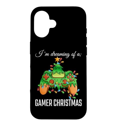 I'm Dreaming Of A Gamer Christmas Ugly Xmas �r�f�I�Q�[�� �ʔ��� �X�}�z�P�[�X iPhone 16 �p