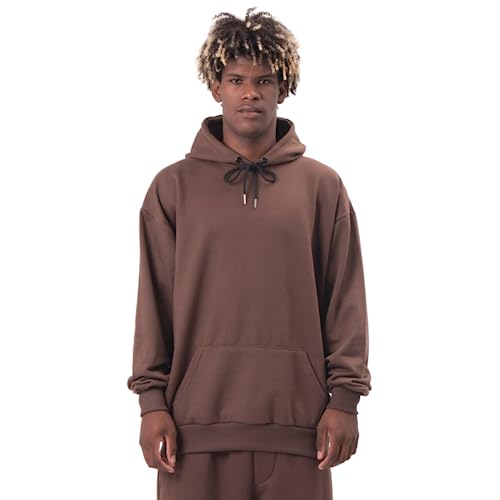 Moletom Canguru Streetwear 2 Cabos - Marrom Tamanho:XG;Cor:Marrom